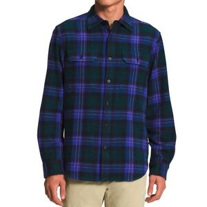 The North Face Blue and Green Plaid Men's Shirt
